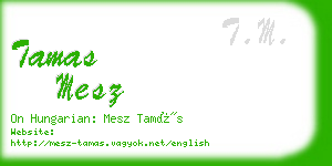 tamas mesz business card